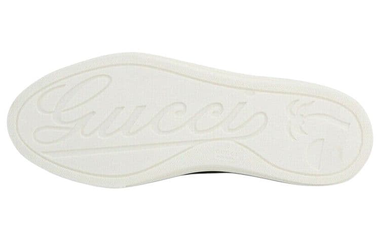 Тапочки Gucci Leather Slip-On Sneakers Black - изображение 5