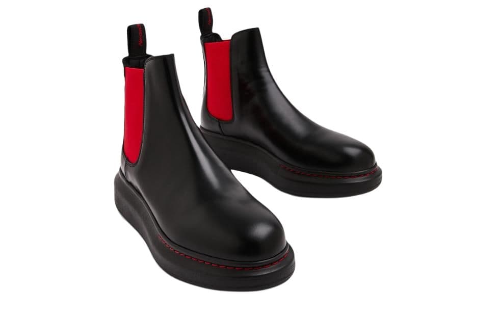 Ботинки челси Alexander McQueen Hybrid Chelsea Boots Black - изображение 3