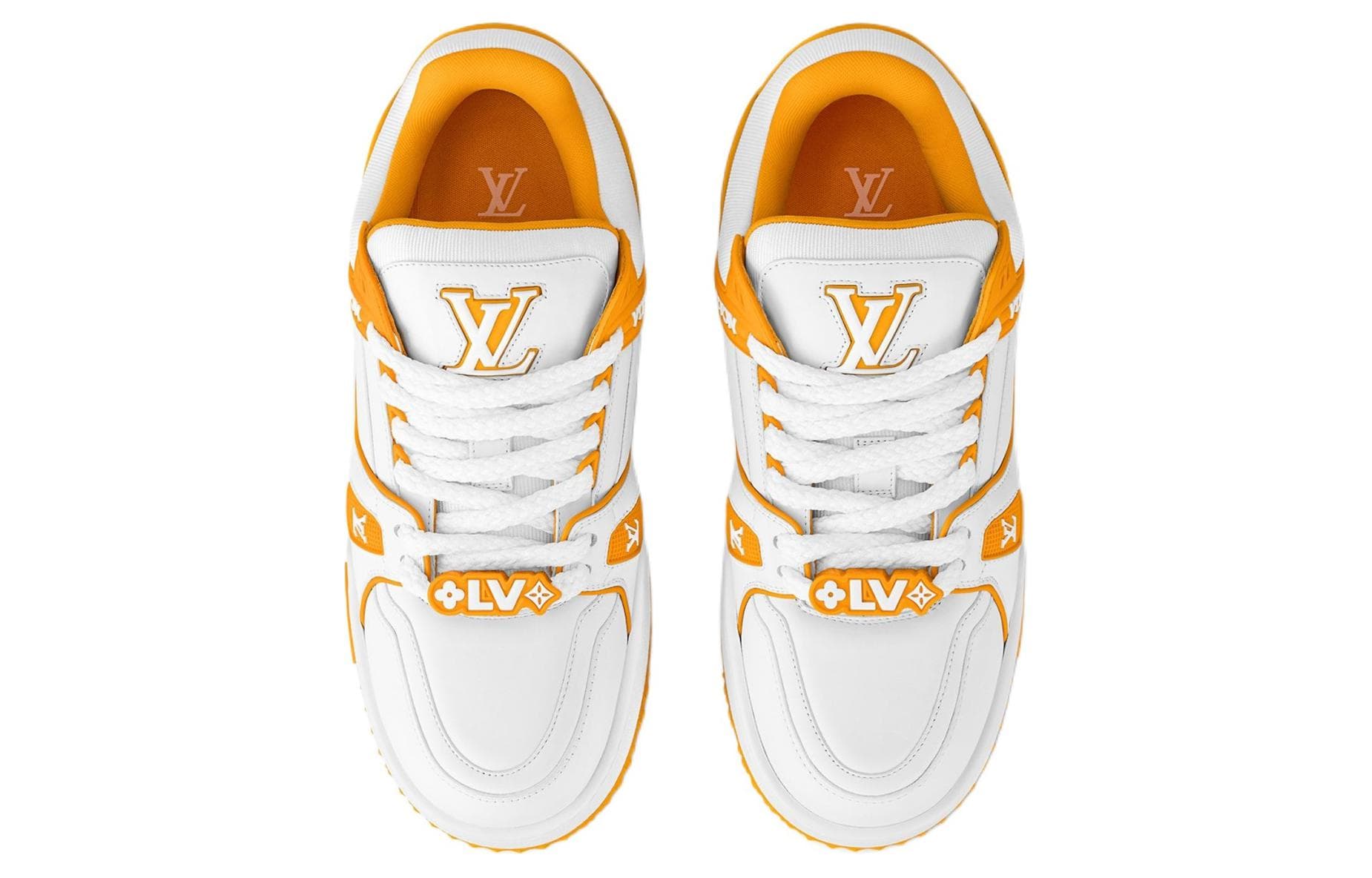 Кроссовки Louis Vuitton Trainer Maxi White Yellow - изображение 3