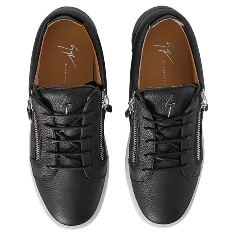 Кроссовки Giuseppe Zanotti GZ Low Top Double Zipper Sneakers Black - изображение 4
