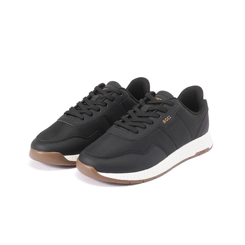 Кроссовки HUGO BOSS HUGO BOSS Ttnm Evo Low Топ Повседневная обувь Мужская Черный Белый Ласточкин хвост - изображение 3