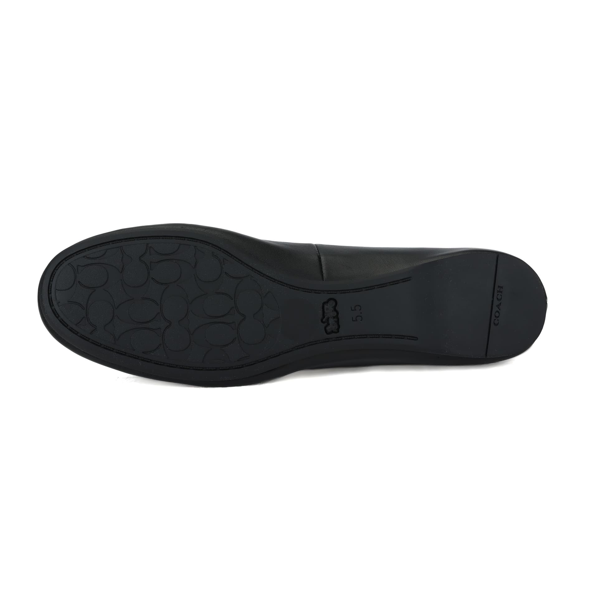 Тапочки Coach Leather Slip-On Ballet Flat Black - изображение 5