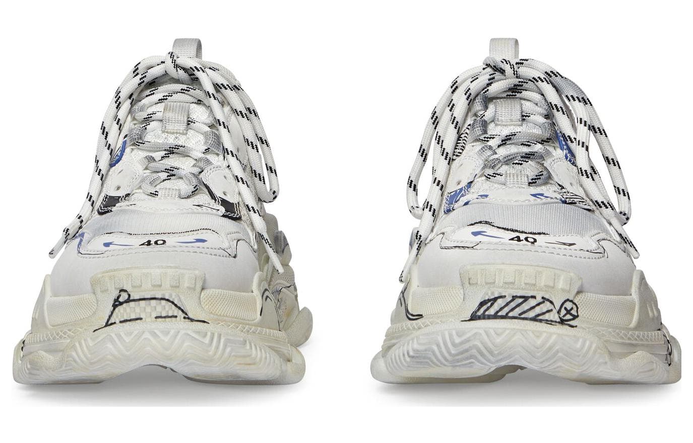 Кроссовки Balenciaga Triple S White - изображение 4