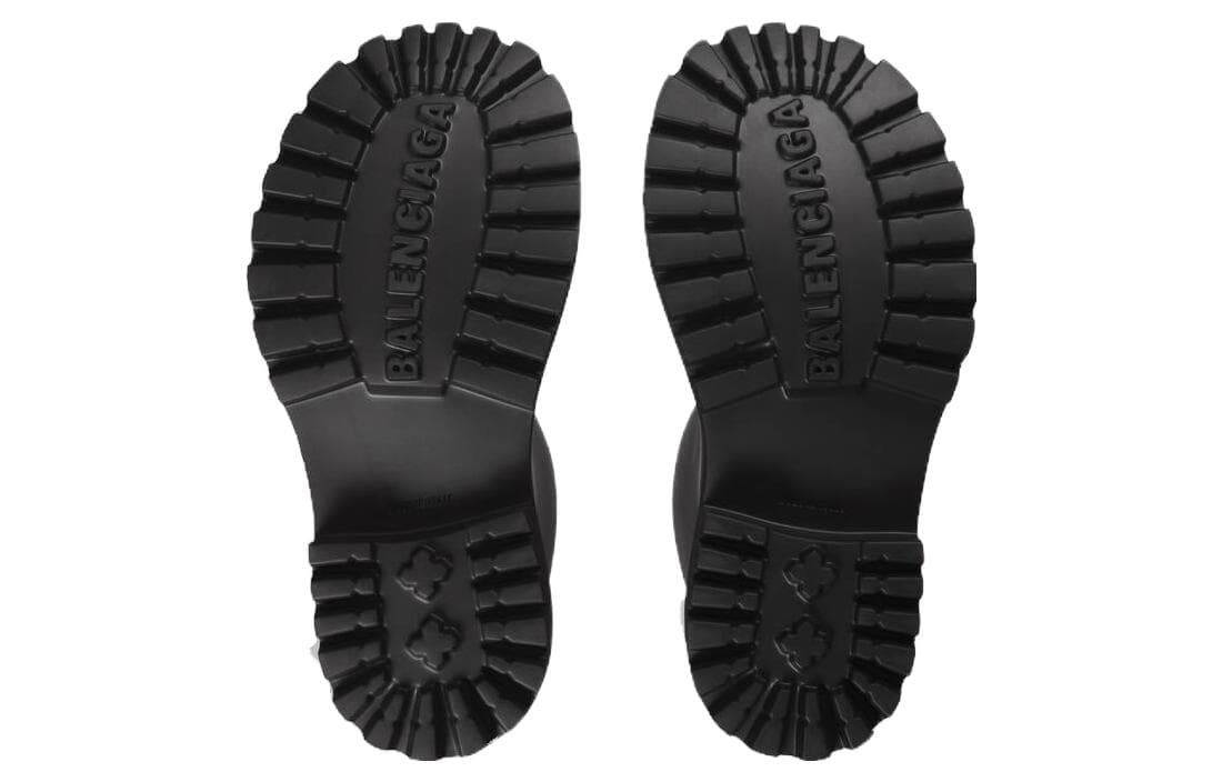 Ботинки Balenciaga Round Toe Slip-On Boots Black - изображение 5