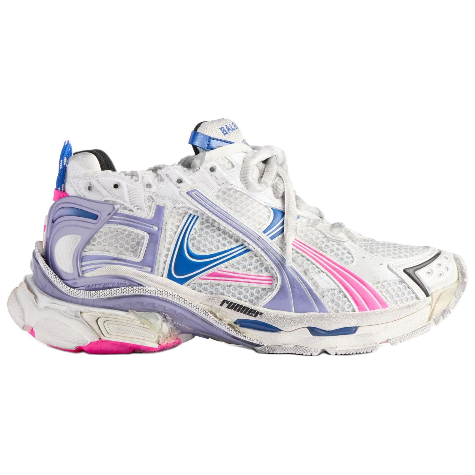 Кроссовки Balenciaga Runner Low Casual Shoes Женские Светло-фиолетовые - изображение 2