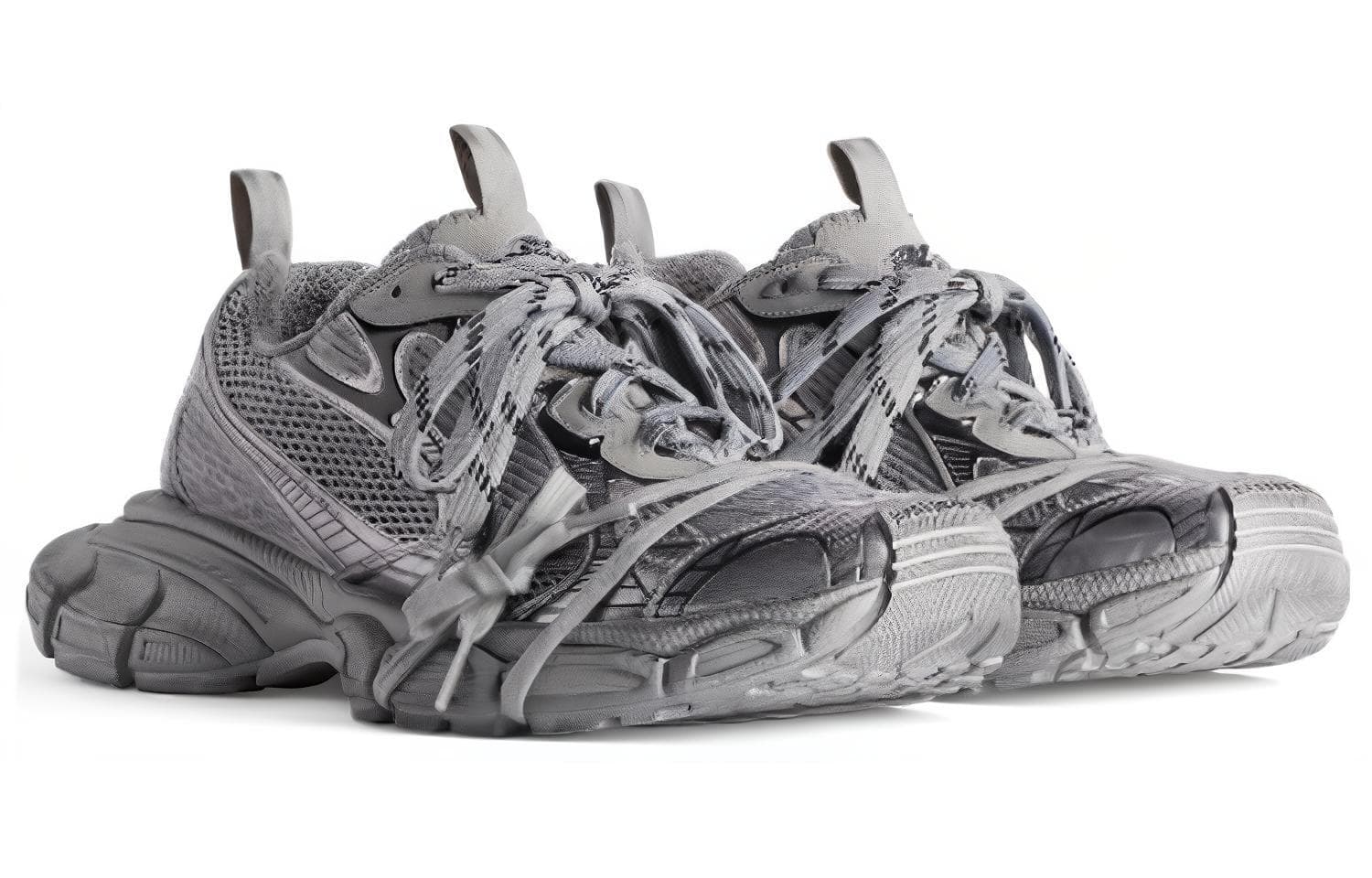 Кроссовки Balenciaga 3XL Silver Grey - изображение 3