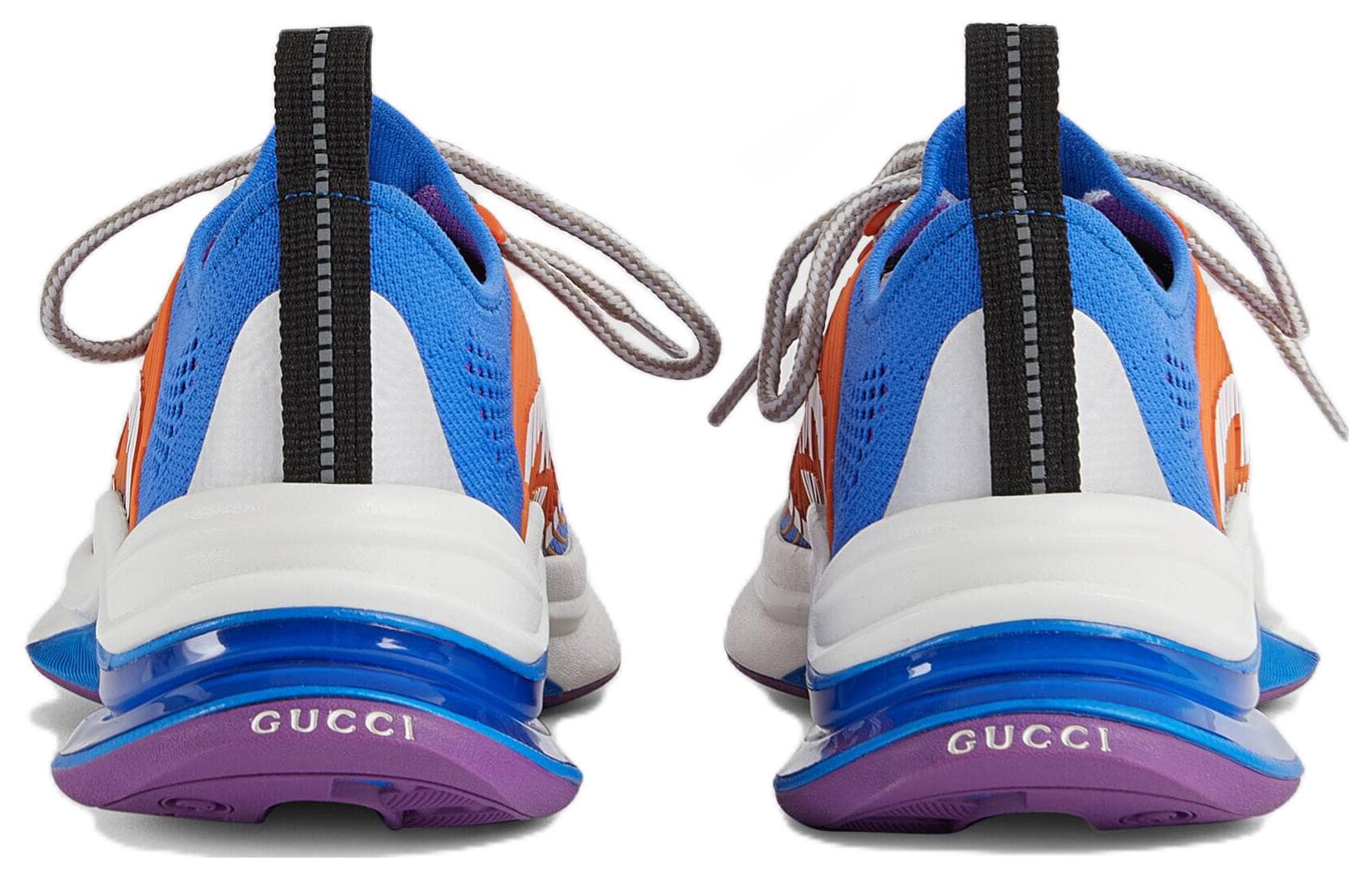 Кроссовки Gucci Run Blue Orange - изображение 5