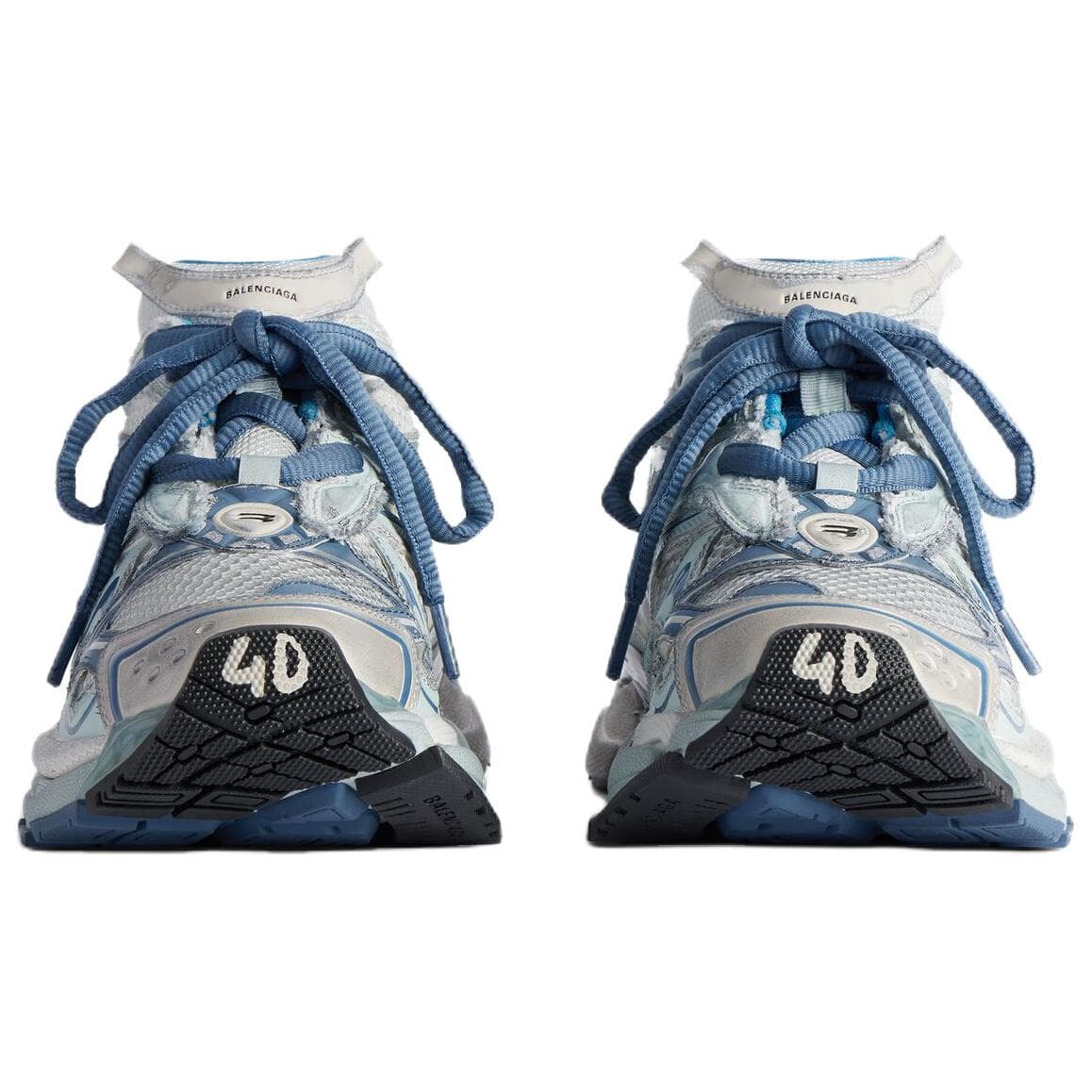 Кроссовки Balenciaga Runner2,0 Low Топ Массивные кроссовки Мужской Белый Синий - изображение 4