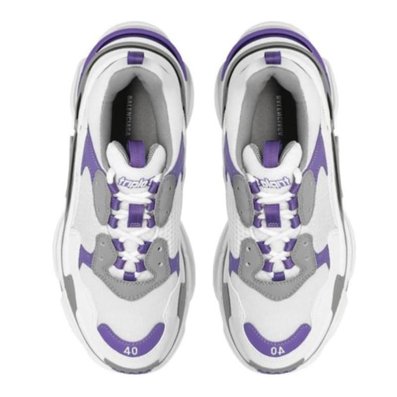 Кроссовки Balenciaga Triple S White Grey Purple - изображение 6