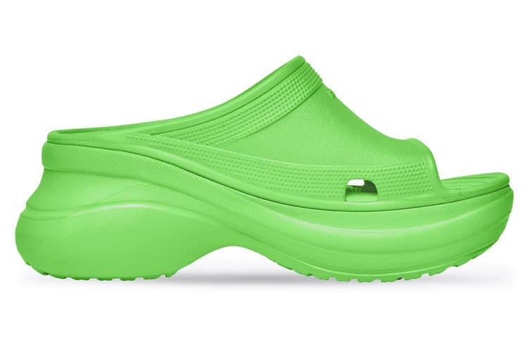 Сандалии Balenciaga Pool Crocs Green - изображение 2