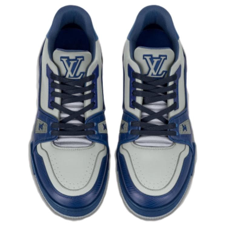 Кроссовки Louis Vuitton Trainer Grey Blue - изображение 4