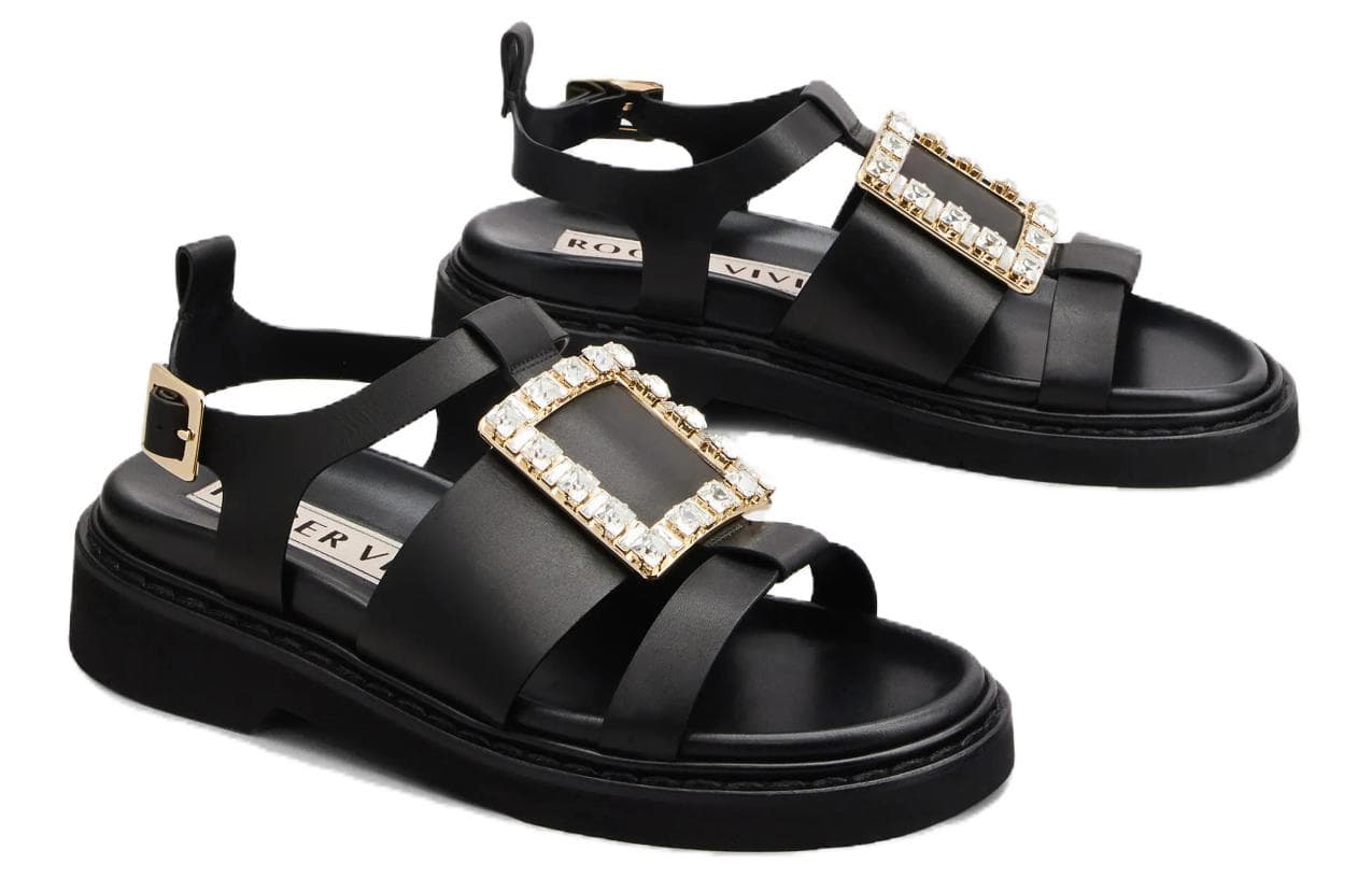 Шлёпанцы Roger Vivier Viv' Rangers Strass - изображение 3