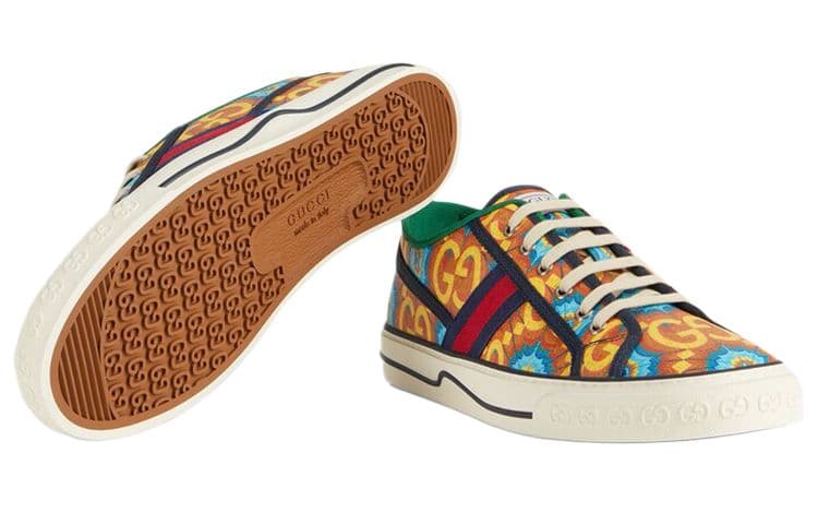 Кроссовки Gucci Tennis 1977 Blue Orange - изображение 6