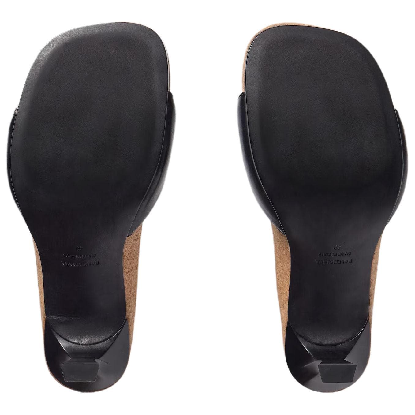 Сандалии Balenciaga x Scholl Шлепанцы Женские Черные - изображение 7