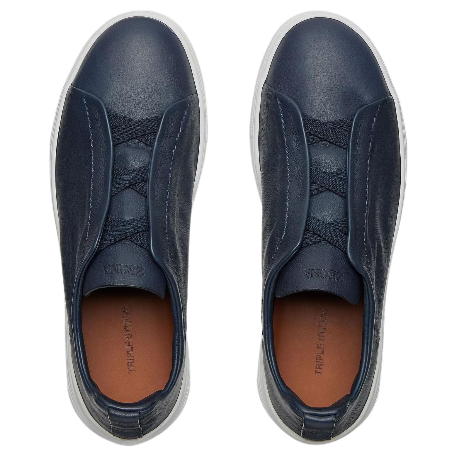Кроссовки Zegna Triple Stitch Blue - изображение 4