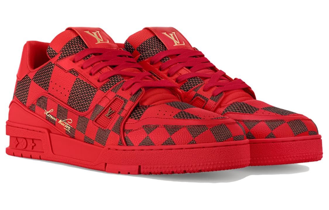 Кроссовки Louis Vuitton Trainer Low Red - изображение 2