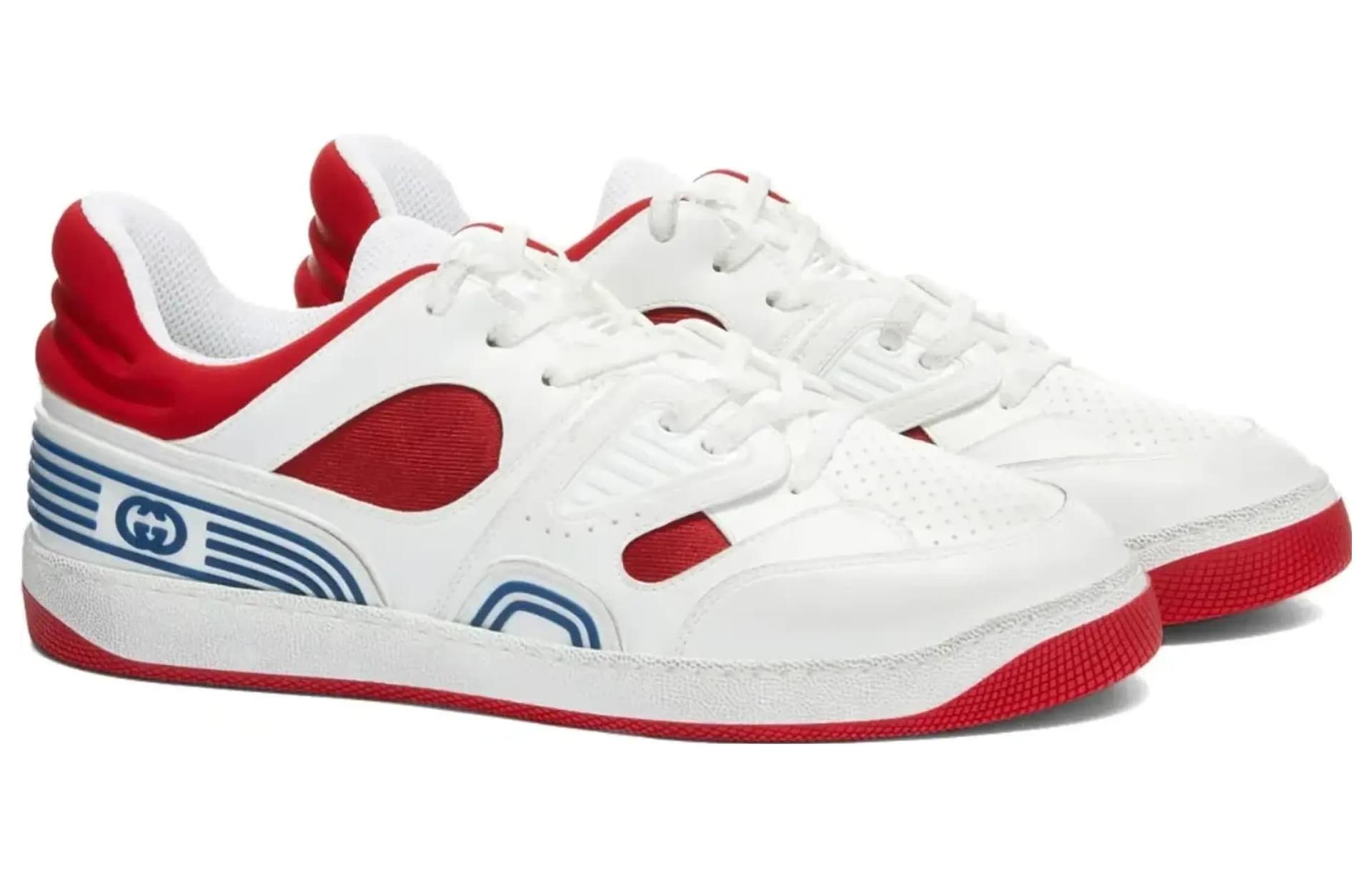 Кроссовки Gucci Basket White Red - изображение 3