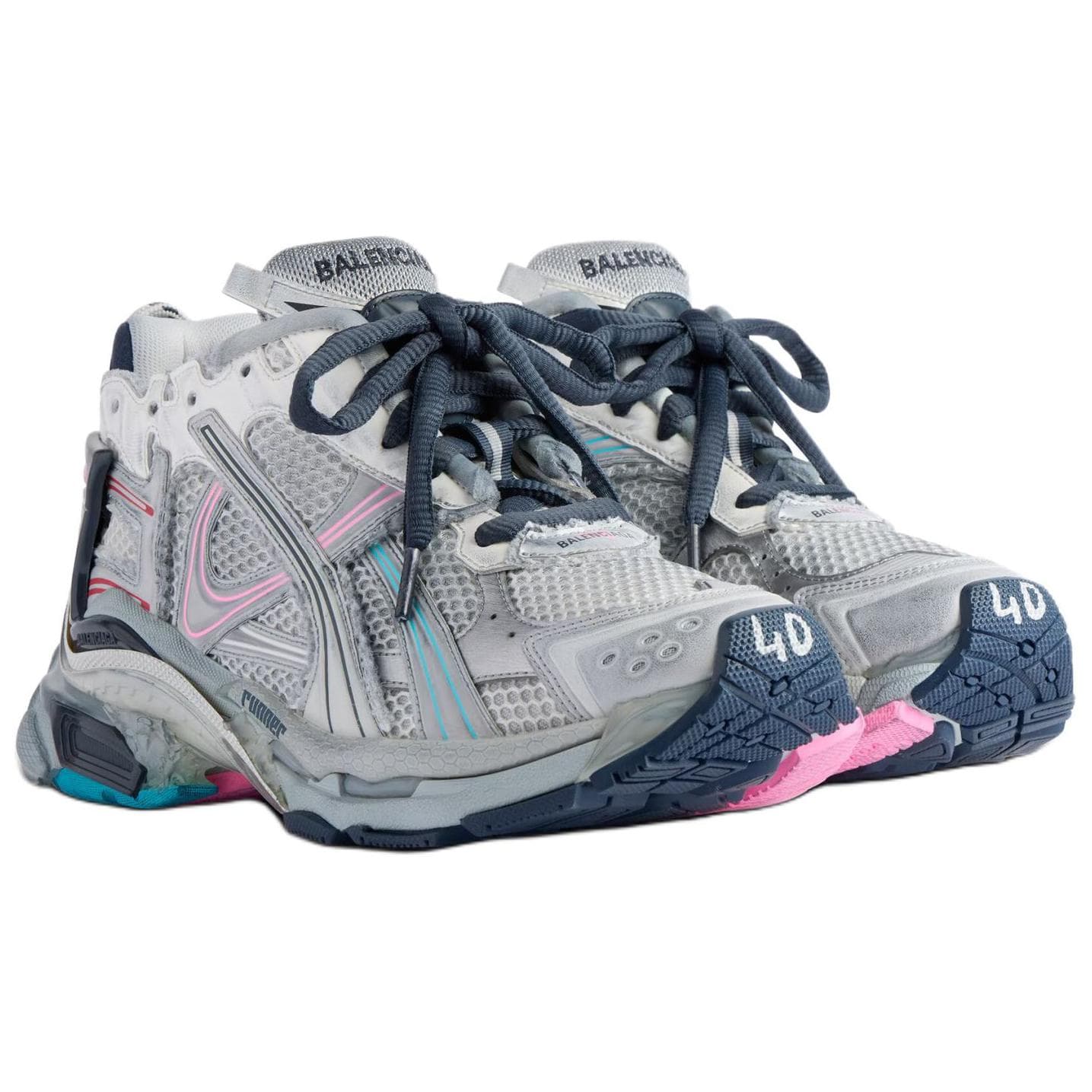 Кроссовки Balenciaga Runner Low Casual Shoes Men's Gray Баленсиага Раннер Ло Повседневная Обувь Мужская Серый - изображение 4