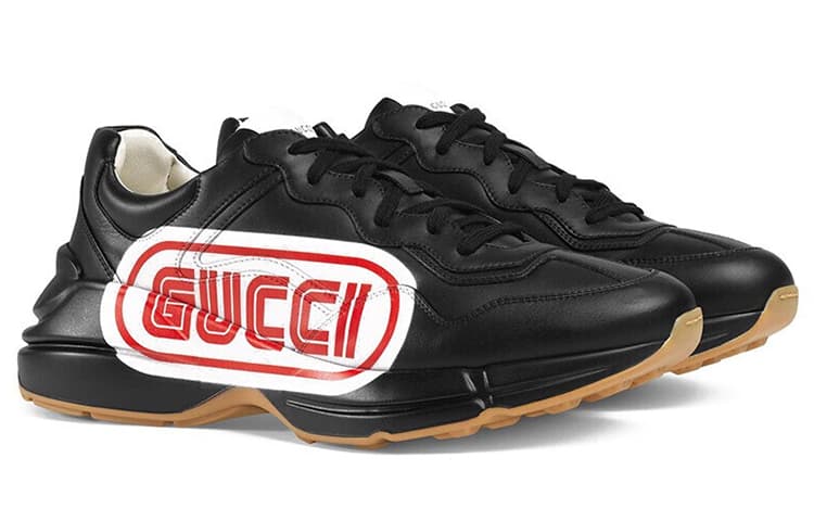 Кроссовки Gucci Rhyton Black Red - изображение 2