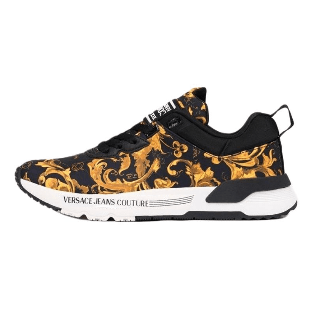 Кроссовки VERSACE JEANS COUTURE Low Топ Повседневная обувь Мужской Черный - изображение 1