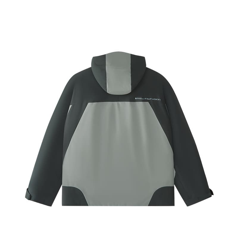 Зимняя куртка пуховик FILA FUSION Хлопковый пуховик Мужской Темно-черный Ink Серый - изображение 2