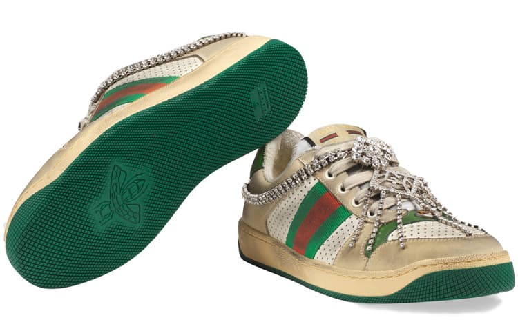 Кроссовки Gucci Screener Sneaker With Crystals - изображение 5
