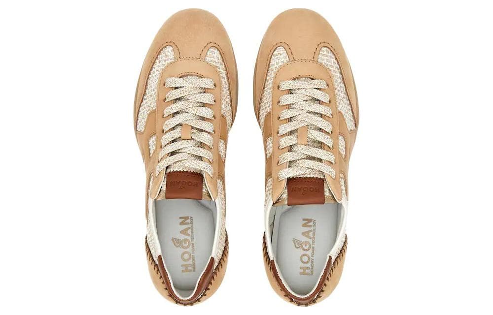 Кроссовки HOGAN Olympia Z Low Топ Повседневная обувь Женская Коричневая - изображение 4