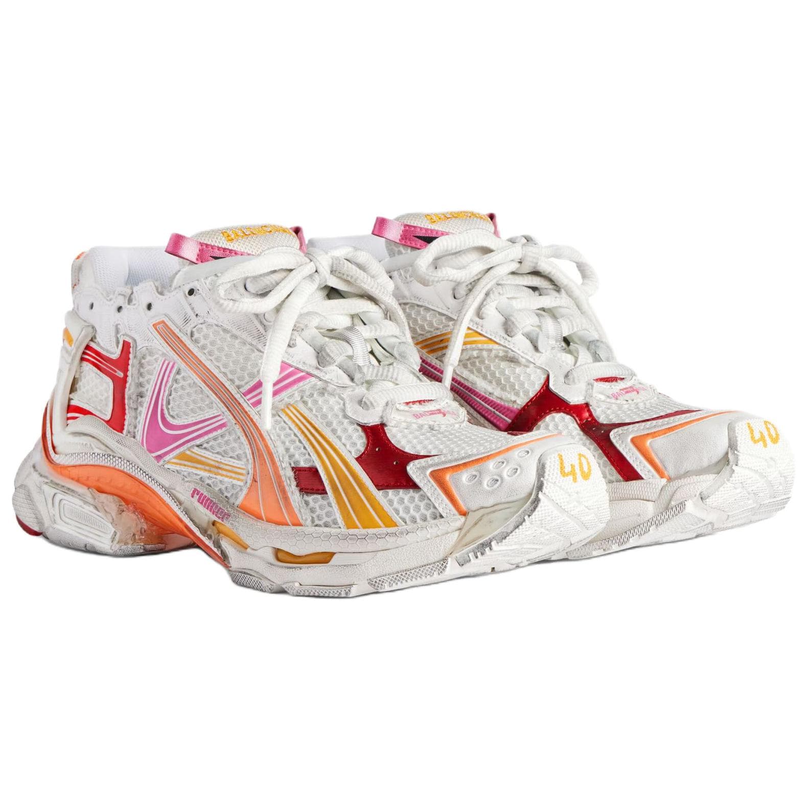 Кроссовки Balenciaga Runner Low Топ Массивные Кроссовки Мужские Белые - изображение 3