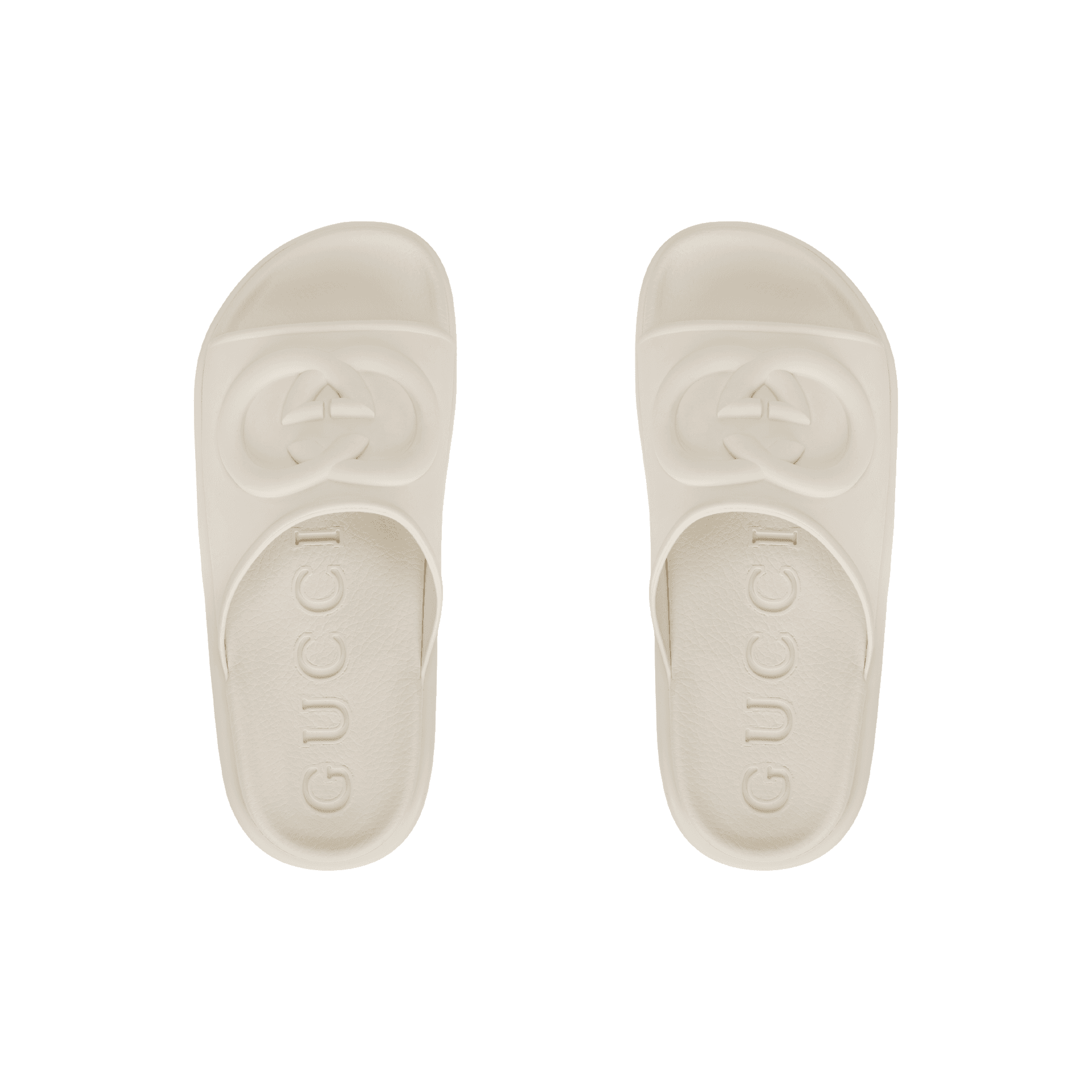 Сандалии Gucci Slides Off White - изображение 3