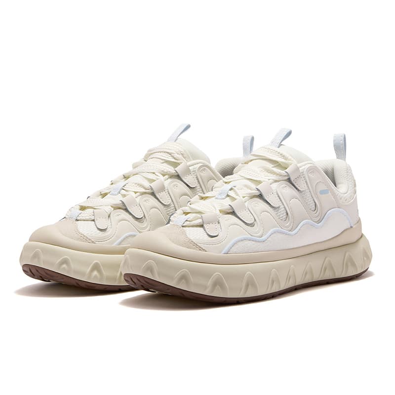 Кроссовки FILA FUSION PISA FLAT Cone Shoes Дышащий Low Топ Повседневная обувь Женские Тофу Белый - изображение 3