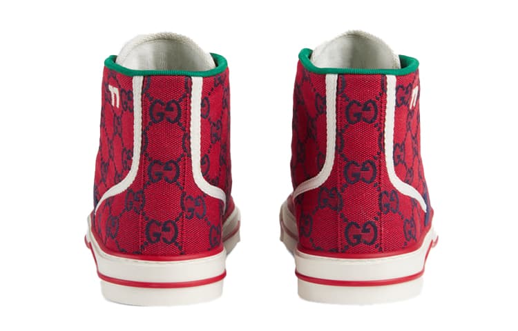Кеды Gucci Tennis 1977 High Top Red - изображение 4