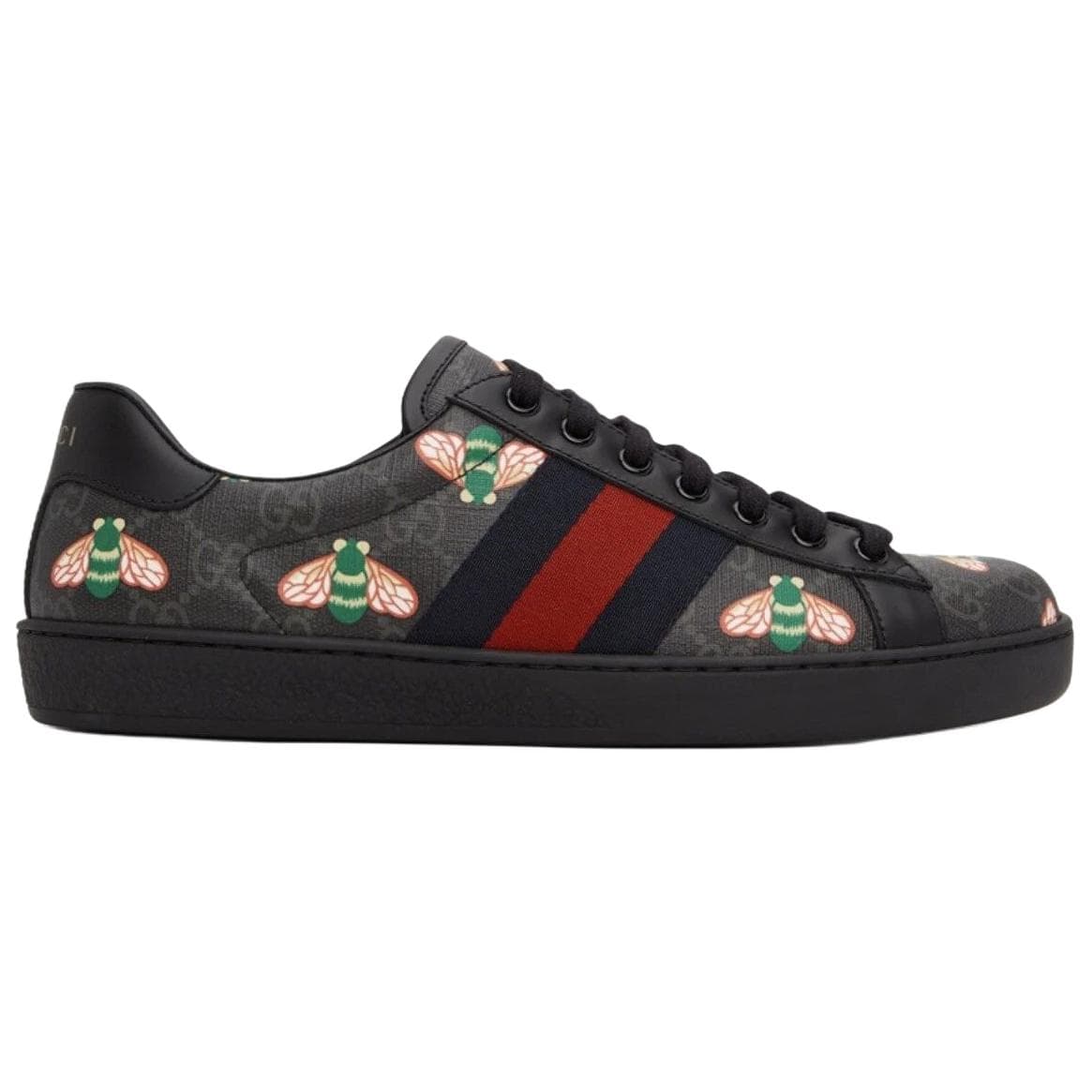 Кроссовки Gucci Ace Bee Print Black - изображение 2