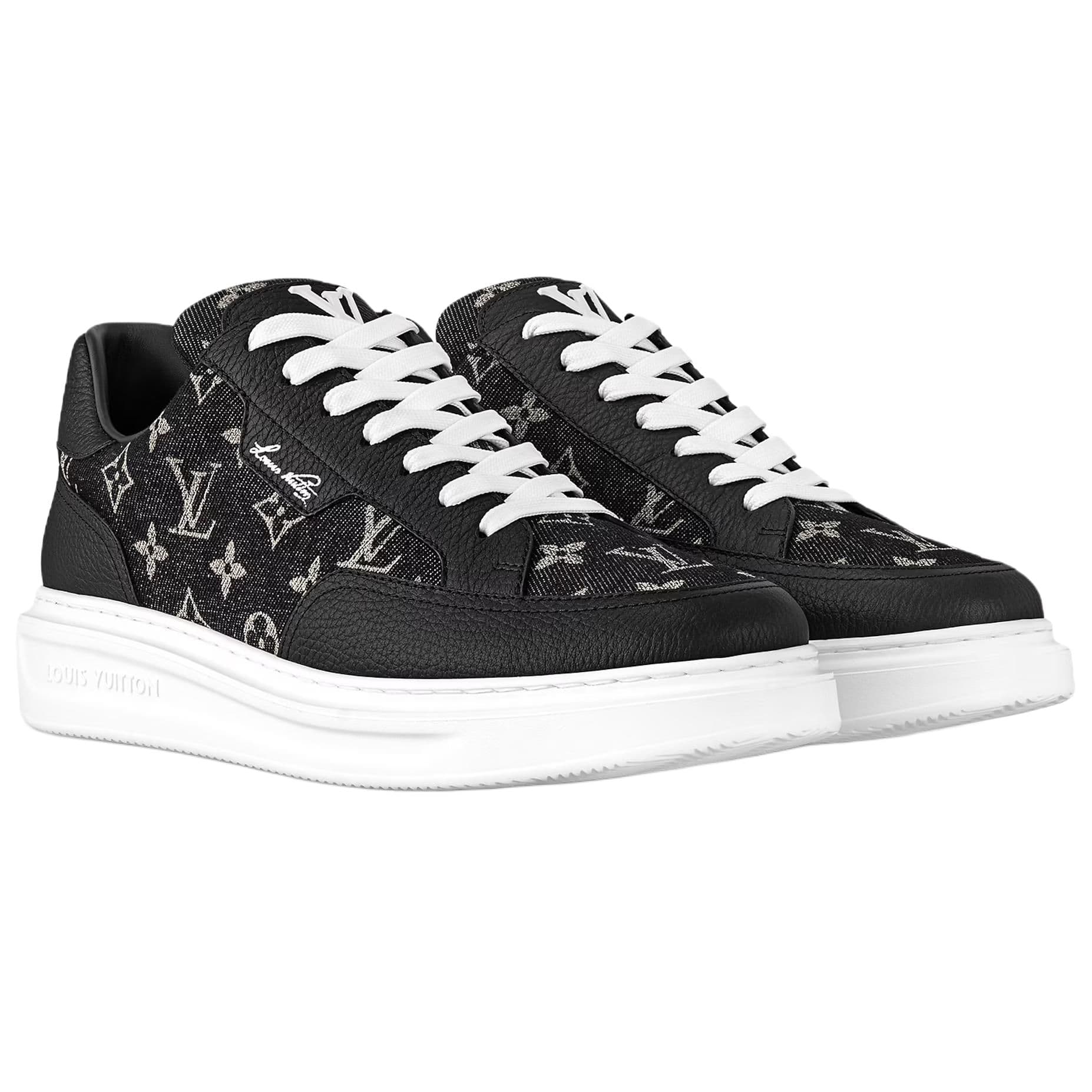 Кроссовки Louis Vuitton Beverly Hills Low Sneakers Black - изображение 3