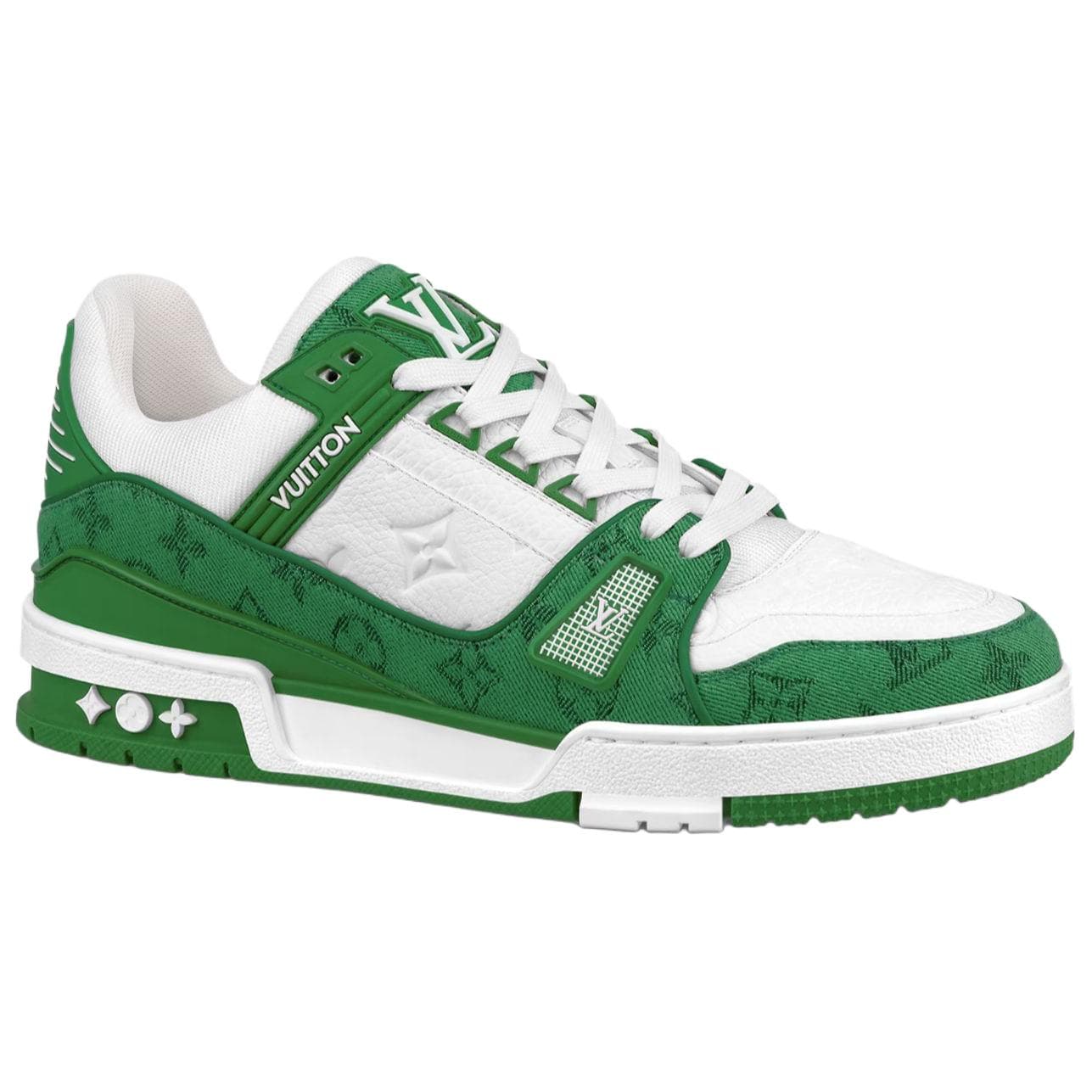 Кроссовки Louis Vuitton Trainer Low Green White - изображение 2