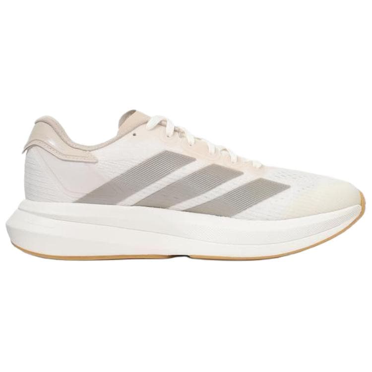 Кроссовки для бега Adidas Adizero Duramo Speed 2 Дышащие Поддерживающие Беговые Кроссовки Женские Бежевые Серебряные - изображение 2