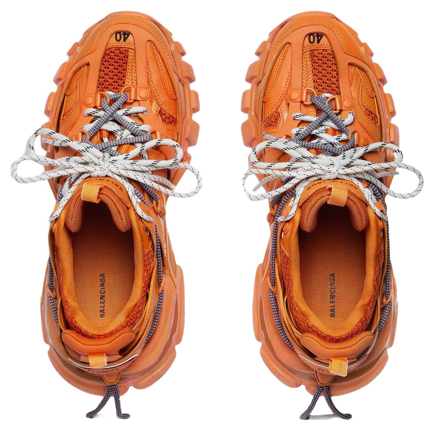Кроссовки Balenciaga Track 1,0 Trail Шнурки Низкий Топ Повседневная Обувь Мужская Оранжевая - изображение 5