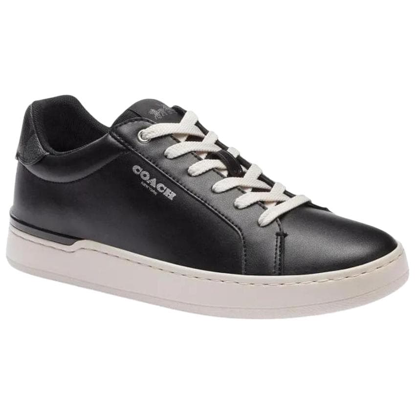Кроссовки COACH Leather Round Toe Low Top Sneakers Black - изображение 2