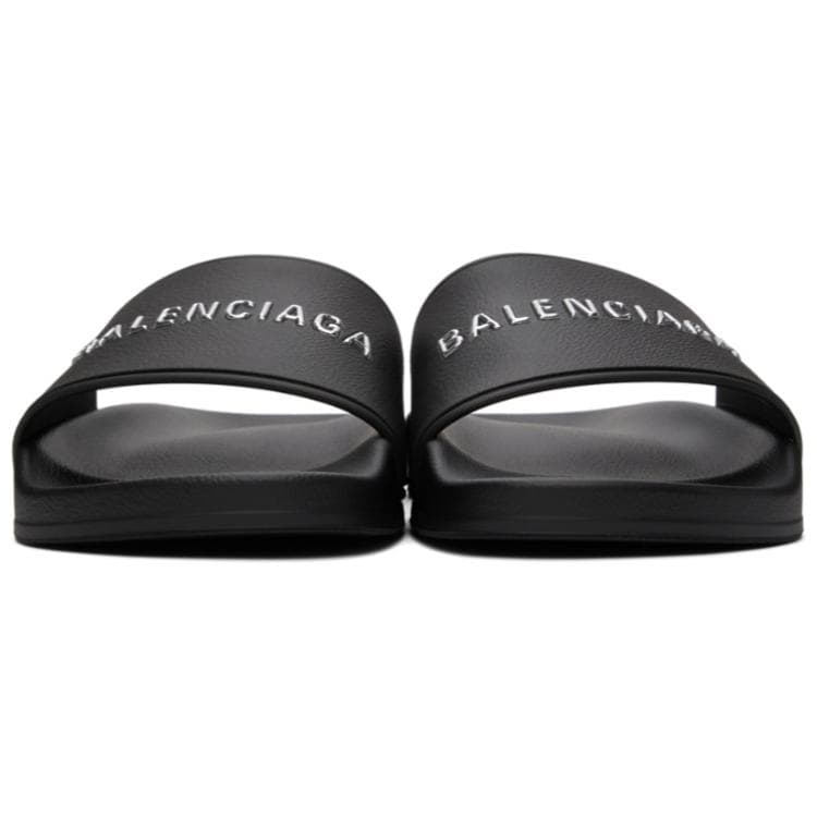 Сандалии Balenciaga Pool Slide Тапочки Женские Черные - изображение 6