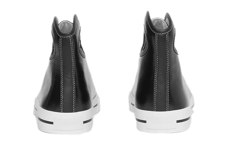 Кроссовки Burberry High-Top Leather Sneakers Black - изображение 5
