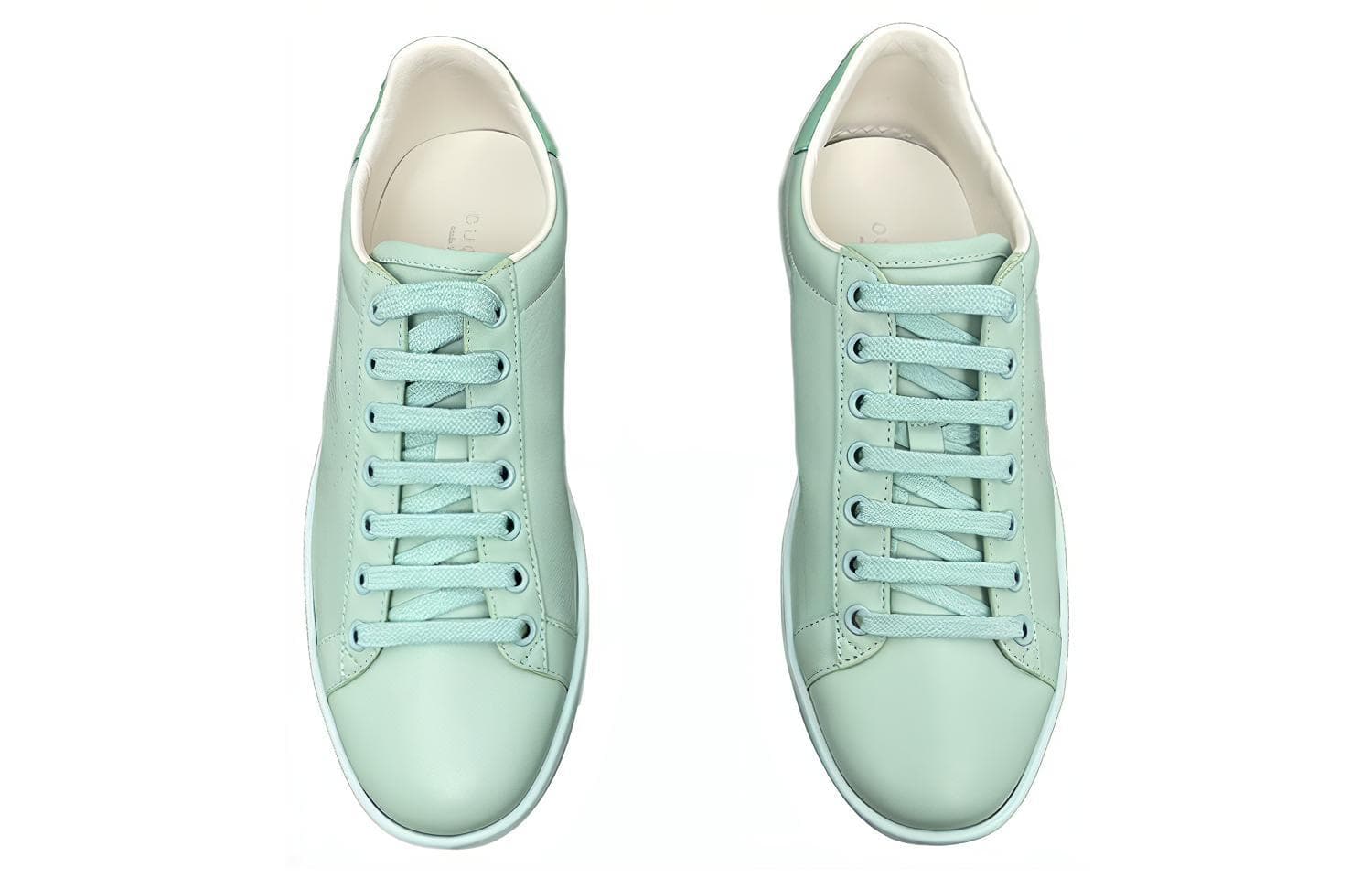 Кроссовки GUCCI Ace Leather Sneakers Green - изображение 3