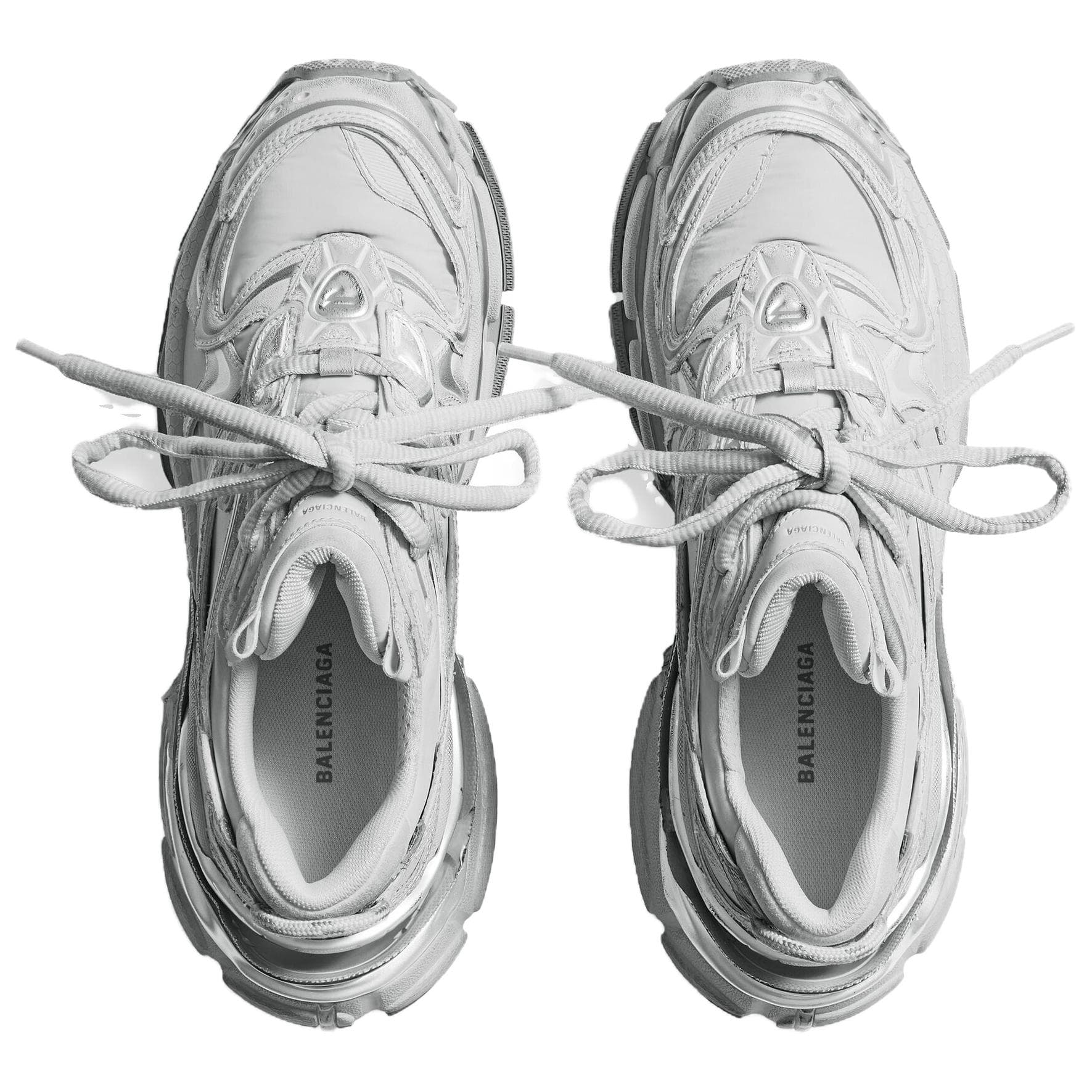 Кроссовки Balenciaga Runner2,0 Low Топ Толстая подошва Кроссовки Женские Серый Серебряный - изображение 5