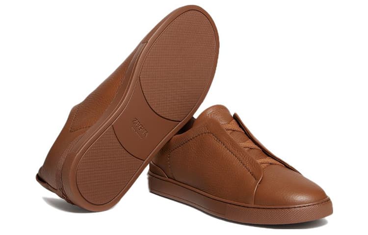 Кроссовки Zegna Triple Stitch Brown - изображение 5