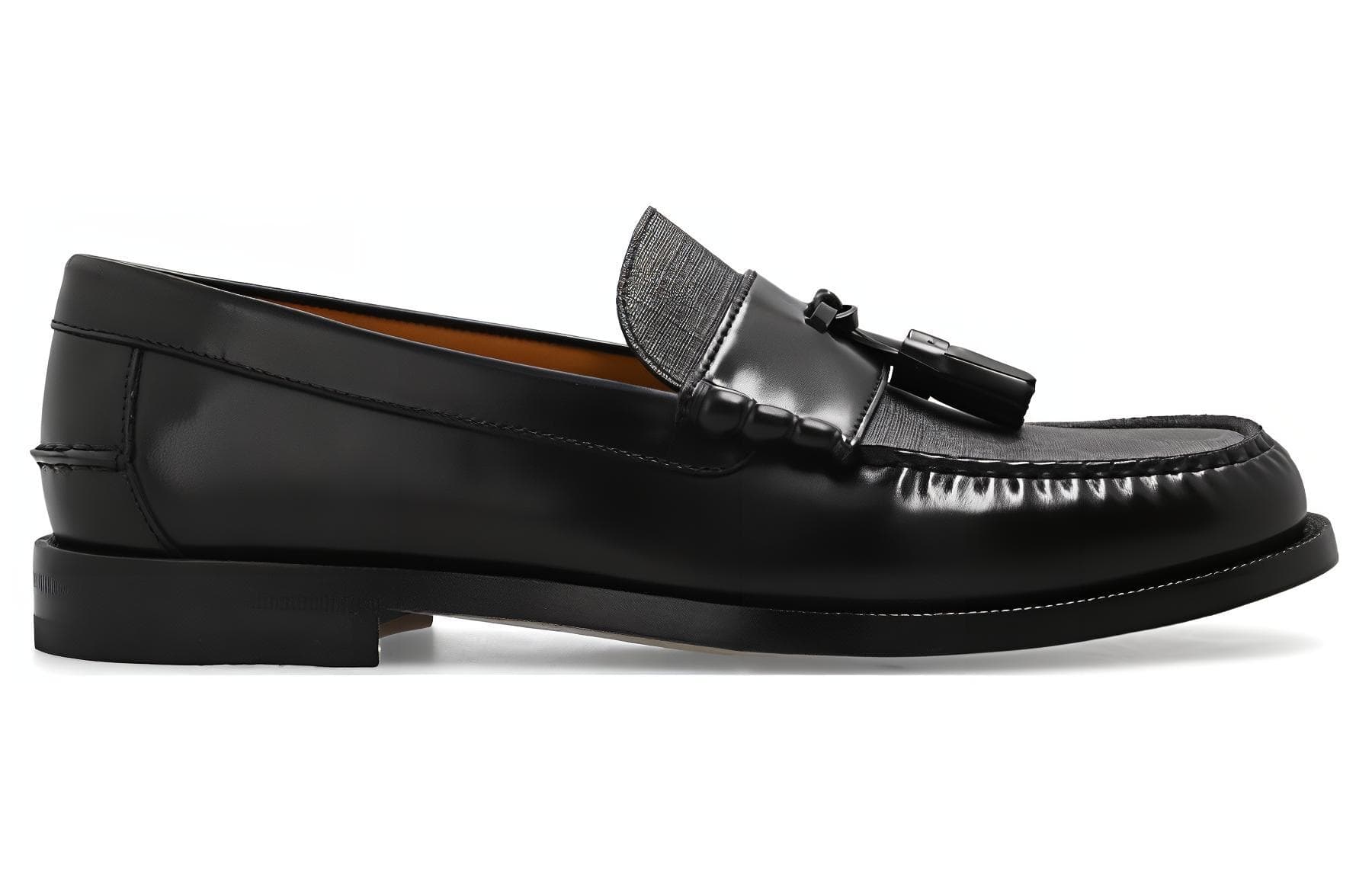 Лоферы Gucci Leather Loafers Black - изображение 2