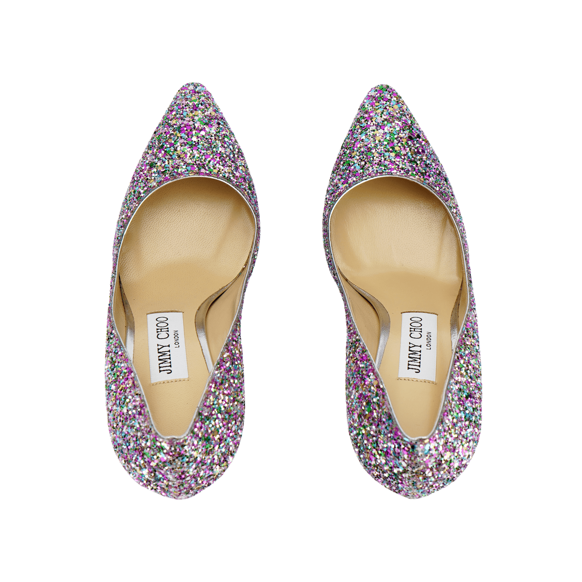 Туфли Jimmy Choo Romy Glitter Pointed Toe Heels - изображение 3