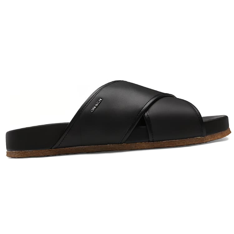 Сандалии Coach Cross Strap Slide Black - изображение 2