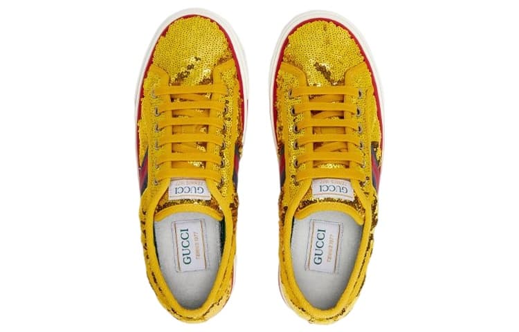 Кроссовки Gucci Tennis 1977 Yellow - изображение 4
