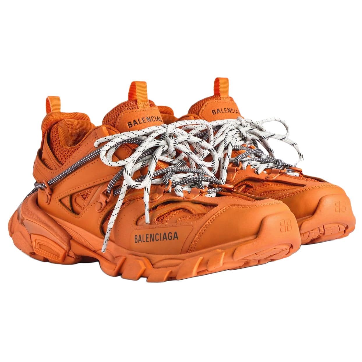Кроссовки Balenciaga Track 1,0 Trail Шнурки Низкий Топ Повседневная Обувь Мужская Оранжевая - изображение 3