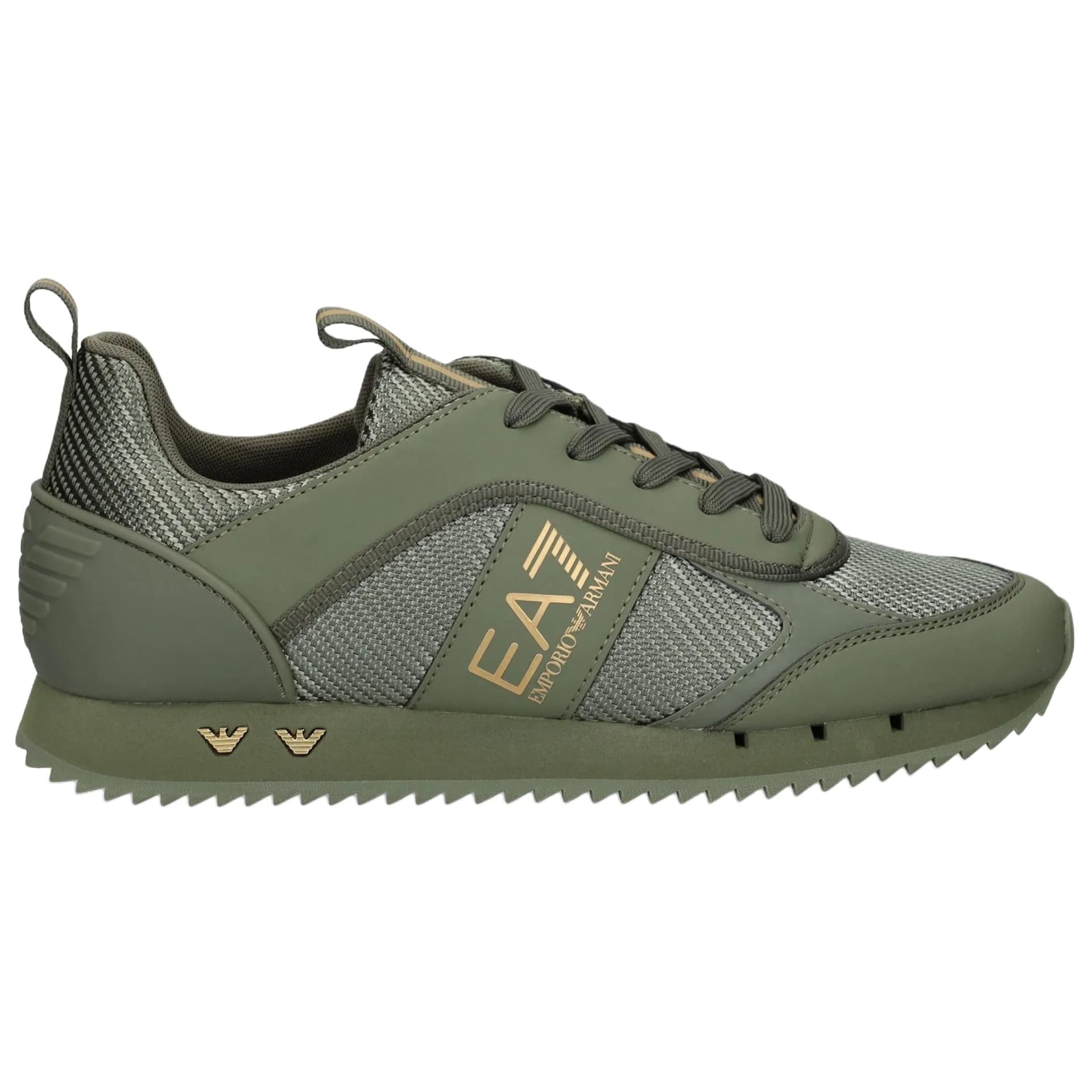 Кроссовки EMPORIO ARMANI EA7 Low Топ Повседневная Обувь Мужская Зеленая - изображение 2