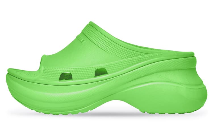 Сандалии Balenciaga Pool Crocs Green - изображение 1