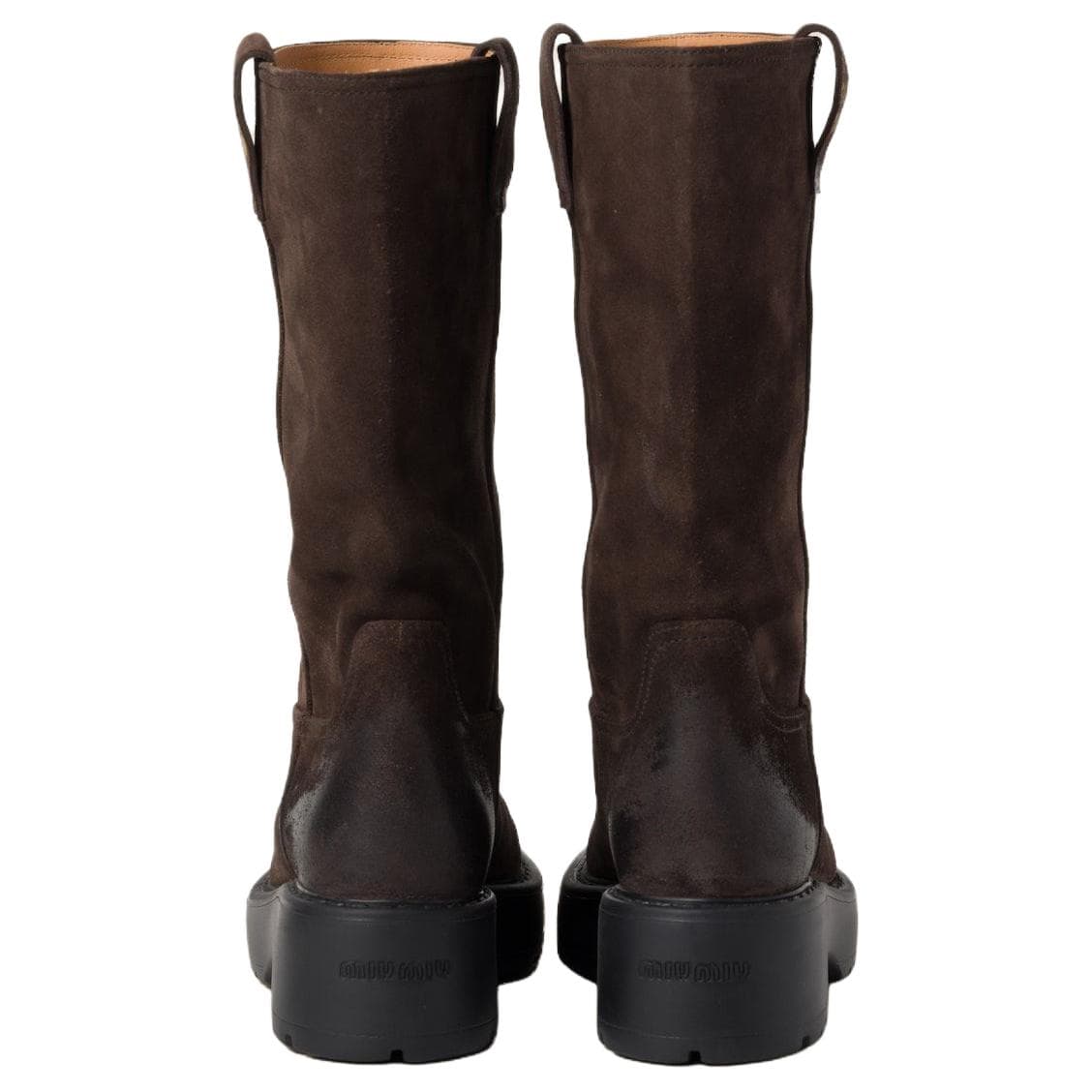 Сапоги Miu Miu Suede Ankle Boots - изображение 4